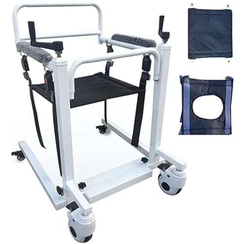 LSBHPPD Patientenlifter-Transferstuhl,Adjustable Lifting Bath Mobile Commode Rollstuhl Wheelchair with Toilet Seat, Patienten Transfer Lift Dusche Stuhl Mit Toilette Für Behinderte,BasicVersion von LSBHPPD