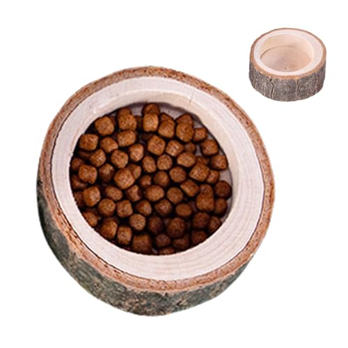 Hundenapf Futternapf for Schildkröten, Wassernapf for Reptilien – Futterbecken im Naturholzdesign, Aquarium-Dekoration, Haustierbedarf for Geckos und Schlangen(S) von LSDLOUYAQNG