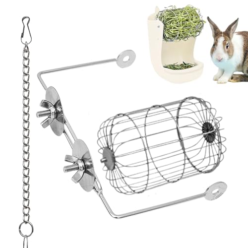 Hundenapf Heu-Futterspender for Hasen, Edelstahl-Heuraufe for Haustiere – Futterspenderhalter for Gras, Schüssel for kleine Haustiere, Chinchilla-Hamsterkäfig Hundenapf Heu-Futterspender for Hasen, Edelstahl-Heuraufe for Haustiere – Futterspenderhalter for Gras, Schüssel for kleine Haustiere, Chinchilla-Hamsterkäfig von LSDLOUYAQNG