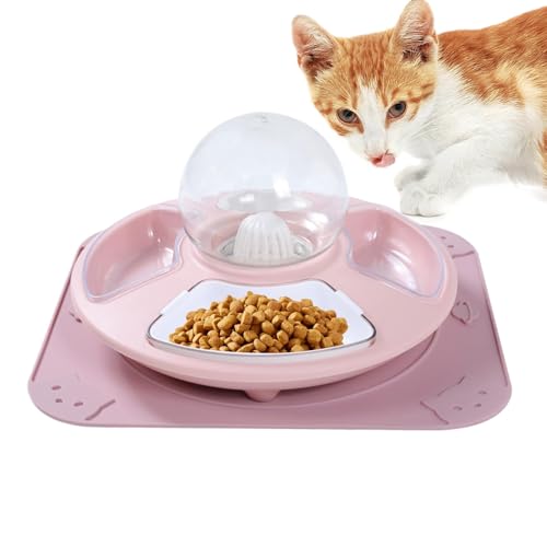 Hundenapf Katzennäpfe, Wassernapf for Hauskatzen – Multifunktionaler Futterspender for Kätzchen zu Hause, rutschfester Futternapf for Haustiere von LSDLOUYAQNG