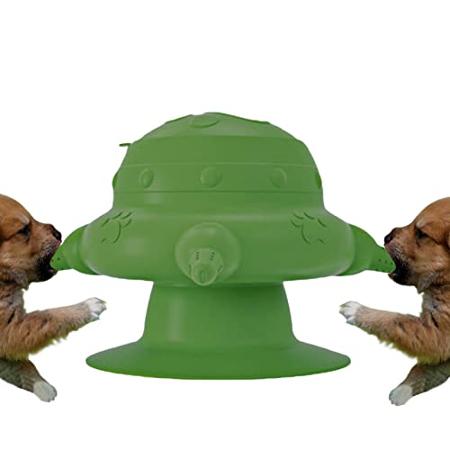 Hundenapf Welpen-Stillstation – Silikon-Stillstation-Futterspender for Welpen, waschbare Welpenflaschen mit 4 Saugern, Stillnäpfe for Milchkätzchen, Kaninchen, Welpen(Green) von LSDLOUYAQNG