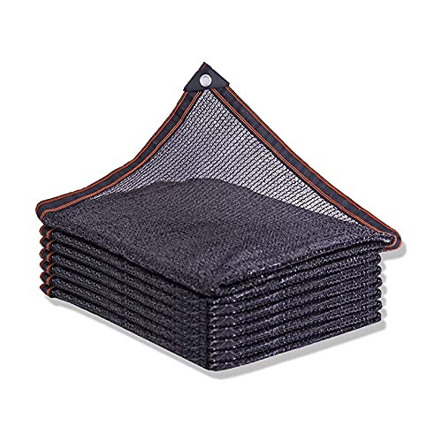 Schattennetz Schwarzes Schattennetz mit 50% UV-Schutz for den Außenbereich, Carport, Terrasse, Balkon, 5 x 8 m, Netzplane for Sonnenschutz und Sichtschutz(2X8M) von LSDLOUYAQNG