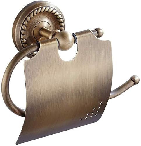 Toilettenpapierhalter mit Abdeckung, antikes Messing, Badezimmer-Papier-Taschentuchstange Schrauben Montage für Bad und Küche Zubehör Toilettenpapierhalter mit Abdeckung, antikes Messing, Badezimmer-Papier-Taschentuchstange Schrauben Montage für Bad und Küche Zubehör von LSDZHK