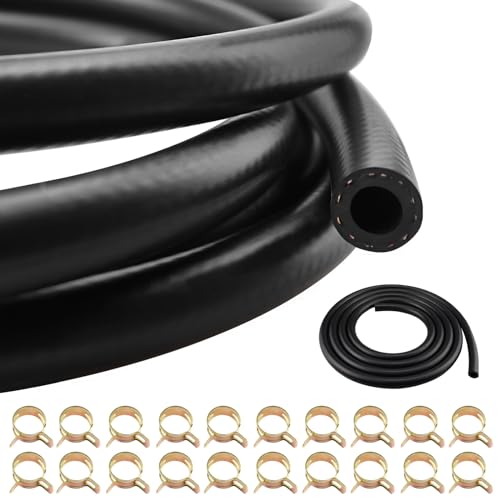 Benzinschlauch Kit 6 Meter Kraftstoffschlauch 10mm Innendurchmesser Dieselschlauch Ölschlauch Kraftstoffleitung mit 20 Stücke Schlauchschellen für Auto Motorrad Traktor Benzinschlauch Kit 6 Meter Kraftstoffschlauch 10mm Innendurchmesser Dieselschlauch Ölschlauch Kraftstoffleitung mit 20 Stücke Schlauchschellen für Auto Motorrad Traktor von LSGCQ