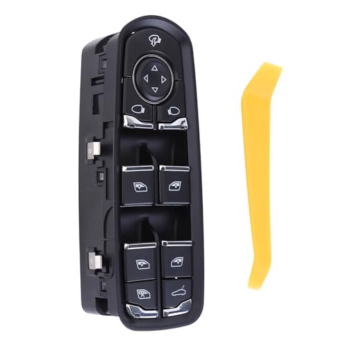 7PP959858RDML Fensterheber Schalter Vorne Links für Po-rs-che Cayenne 92A 2010-2024, Panamera 970 2009-2016, Porsche Macan 2014-2024 95B Fensterheber Hauptschalter 7PP959858H DML 7PP959858K DML von LSGGTIM