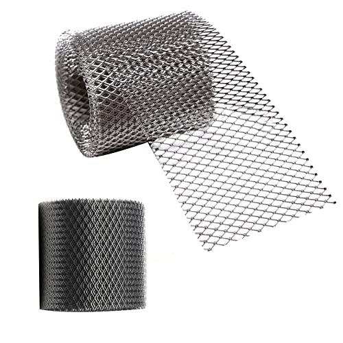 LSGGTIM Drahtgewebe Edelstahl 304, 500cmx13cm Drahtgewebe Feinmaschig Diamant Fliegengitter Wire Mesh Drahtgitter mit Handschuhe Schutzgitter zur Filtration, Staubentfernung und Trennung von LSGGTIM