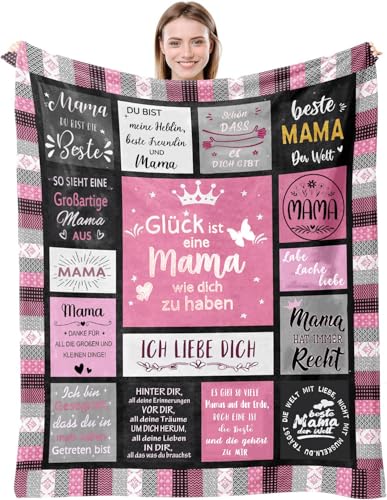 LSGXZS Mama Geschenk,Kuscheldecke Decke Geschenke für Beste Mama zum Geburtstag Muttertag Weihnachten,Mutter Geburtstagsgeschenk Sohn Tochter Personalisierte Decke LSGXZS Mama Geschenk,Kuscheldecke Decke Geschenke für Beste Mama zum Geburtstag Muttertag Weihnachten,Mutter Geburtstagsgeschenk Sohn Tochter Personalisierte Decke von LSGXZS