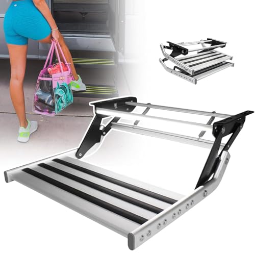 LSHFYV Wohnmobil-Camper-Stufen, klappbare manuelle/elektrische automatische Wohnmobil-Stufen, hochfeste Klappstufe, Aluminium-LED-Licht, Wohnmobil-Camper-Zubehör, für Wohnmobil 1-Step-Manualwithlight LSHFYV Wohnmobil-Camper-Stufen, klappbare manuelle/elektrische automatische Wohnmobil-Stufen, hochfeste Klappstufe, Aluminium-LED-Licht, Wohnmobil-Camper-Zubehör, für Wohnmobil 1-Step-Manualwithlight von LSHFYV