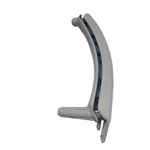 LSHIJI InnentüRgriffe Beifahrertürgriff links rechts mit Lederbezug passend for BMW X5 X6 E70 E71 E72 2007–2013(Left Gray) von LSHIJI