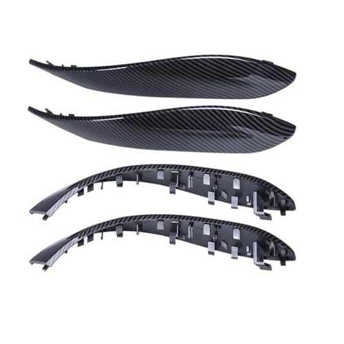 LSHIJI InnentüRgriffe Passend for BMW 3er 4er F30 3GT F80 F31 F32 F33 F34 F35 F36 Innengriff Außenrahmen Kohlefaserabdeckung 2012–2018 Zubehör(4 Pcs Carbon fibre) von LSHIJI