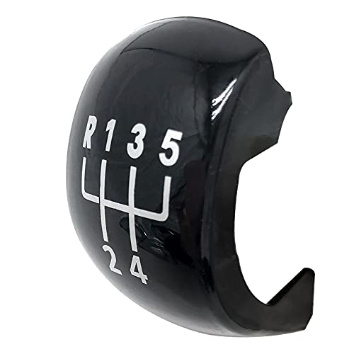 LSHIJI Schaltknauf 5/6 Geschwindigkeitsgetriebe Umschaltknopf Stickknopfkappe(Black 5 Speed) von LSHIJI