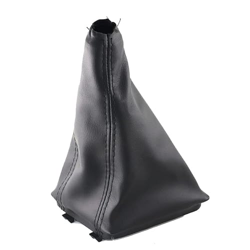 LSHIJI Schaltknauf Chrom- Und Leder-Auto-Umschaltgetriebe-Knopfhebel Gaitor-Boot-Abdeckung Fit For Skoda Octavia A7 MK3 2014-2017. Dekoration Zubehör(Gear boot) von LSHIJI