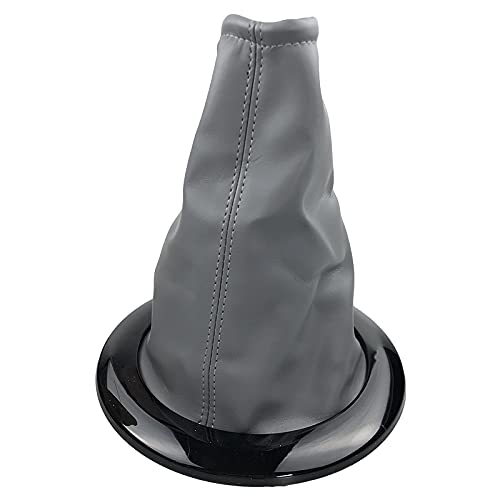 LSHIJI Schaltknauf Geeignet For Renault Megane 2 Mk2 II Sporttourer 2002-2009. Auto-Gang-Umschaltknopf-Gamer-Boot-Deckelhebel-Shifter-Hülle Schwarz Grau Beige(Gray Black) von LSHIJI