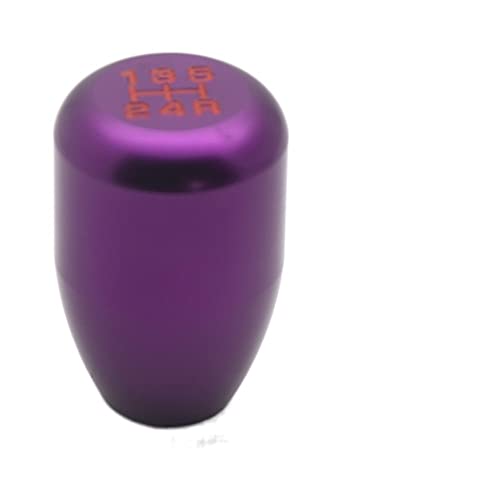 LSHIJI Schaltknauf Universal Racing 5 Geschwindigkeitsauto Auto For Manuelles Getriebe Umschaltknopf Schalthebel(Purple) von LSHIJI