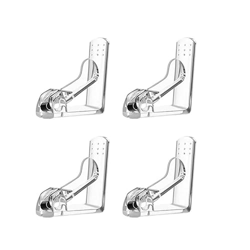 LSHIJI Tischdeckenklammern 4 stücke Transparent Tischdecke Clips Halter Anti-Rutsch Tischdecke Klemmen Multi-Funktion Party Hochzeit Tischdecke Clip Tuch Klemme Tischtuchklammern(Transparent-4PCS) von LSHIJI