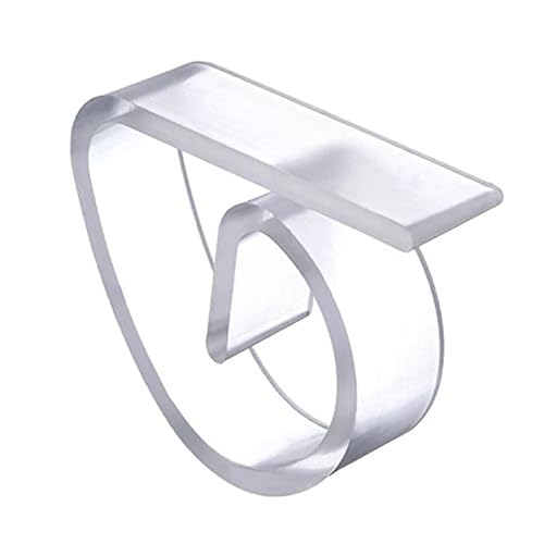 LSHIJI Tischdeckenklammern 4Pcs Klar Tischdecke Tisch Abdeckung Clips Halter Klemmen Kunststoff Tischdecke Clips for Party Hochzeit Party Tischdecke Tischtuchklammern von LSHIJI