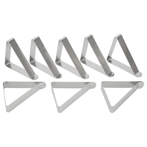 LSHIJI Tischdeckenklammern 8 Stücke Edelstahl Tischtuch Clip Hochzeit Picknick Tisch Abdeckung Clip Halter Tischdecke Stabile Clips for Home Festen Clip Tischtuchklammern(A) von LSHIJI
