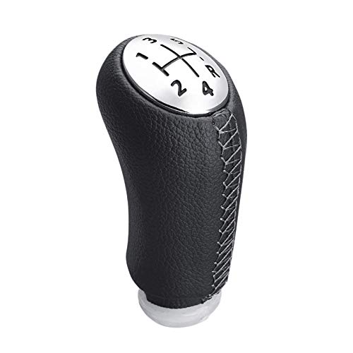 Schaltknauf Matte MT Schaltknauf Passend Für Renault Scenic II MK2 Für Megane 2 MK Clio III MK3 Für Schalthebel Headball Pen Kugelarm Schwarz Grau(Gray) von LSHIJI