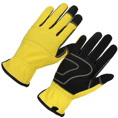 LSHMING 3 Pairs Pcs Gartenarbeit Handschuhe Pflanzung Multi Zweck Arbeit for Reparatur Fahren Bienenzucht(M) von LSHMING
