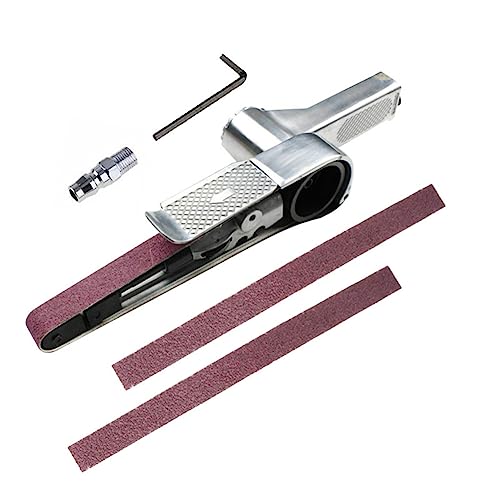 Mini-Luftbandschleifer, pneumatischer Handwinkelschleifer, Werkzeug für Holz, Metall, Schleifen, Schleifen (520 x 20 mm) von LSLANSOON