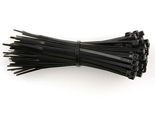 LSM-221408 100 x 2,5 mm Kabelbinder – Schwarz (100 Stück) von LSM