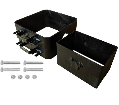 LSMIITTH 2-teiliges Sandgussform-Rahmen-Set, 25,4 x 25,4 x 12,7 cm, extra große Sandgussform und 20,3 x 13,9 x 12,9 cm, Schmuck-Metallguss-Werkzeuge für Delfter Ton und Petrobond von LSMIITTH