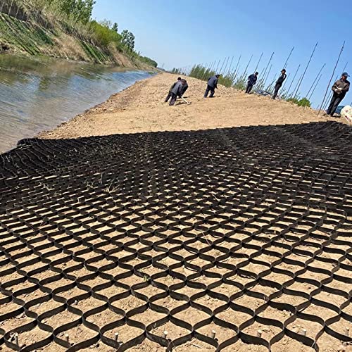 Kiesgitter Böschungsgitter-Erosionsschutz, 2-Zoll-Bodenstabilisator Aus Gemahlenem Erbsenkies Geogitter Für Zement-Sand-Nass-Ton-Füllung, Äußerer Damm-Patio Fundament Für Die Landschaftsgestaltung von LSMKKA