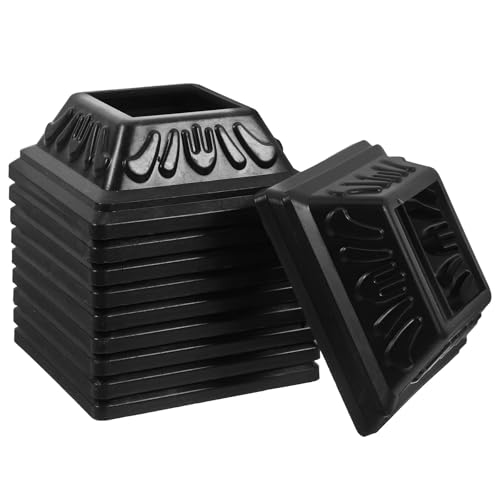 10 Pcs Schwarz Pvc Post Basis Abdeckung Wasserdicht Zaun Post Rock for Deck Geländer Veranda Trim Sleeve Protector Vinyl Metall 10 Pcs Schwarz Pvc Post Basis Abdeckung Wasserdicht Zaun Post Rock for Deck Geländer Veranda Trim Sleeve Protector Vinyl Metall von LSNNMU