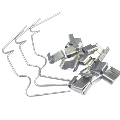 100 Pcs Befestigung Schnalle Clip Gewächshaus Verglasung Splitter Ersatzteile Frühling Edelstahl Statten von LSNNMU
