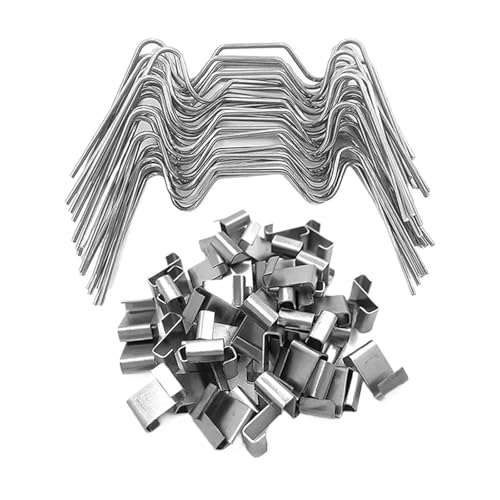 100 Pcs Gewächshaus Glas Scheibe Clips Gartenarbeit Werkzeug Reparatur Werkzeuge for Hof Garten Hause von LSNNMU