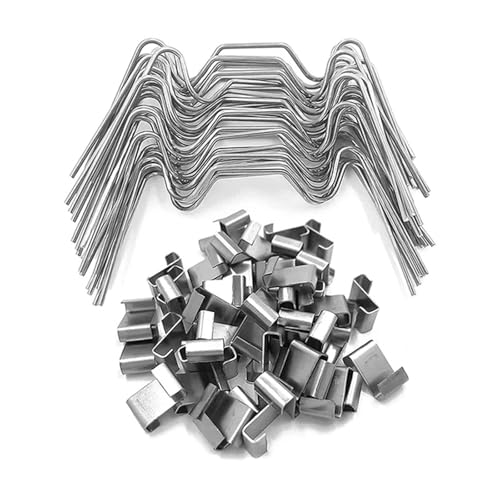 100 Pcs Gewächshaus Glas Scheibe Clips Gartenarbeit Werkzeug Reparatur Werkzeuge for Hof Garten Home Förderung von LSNNMU