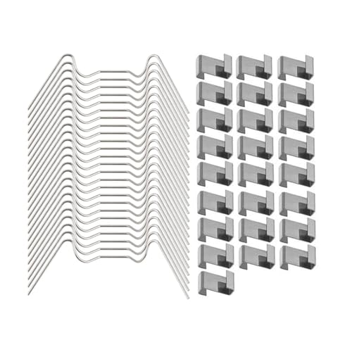 100 Pcs Gewächshaus Verglasung Clips Metall Glas W 100 Pcs Gewächshaus Verglasung Clips Metall Glas W von LSNNMU