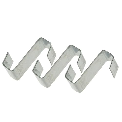 100 Stück Gewächshaus-Edelstahl-Z-Typ-Metallverglasungsglas-Überlappungsclips Befestigungsklammer Werkzeug Befestigungswerkzeug von LSNNMU