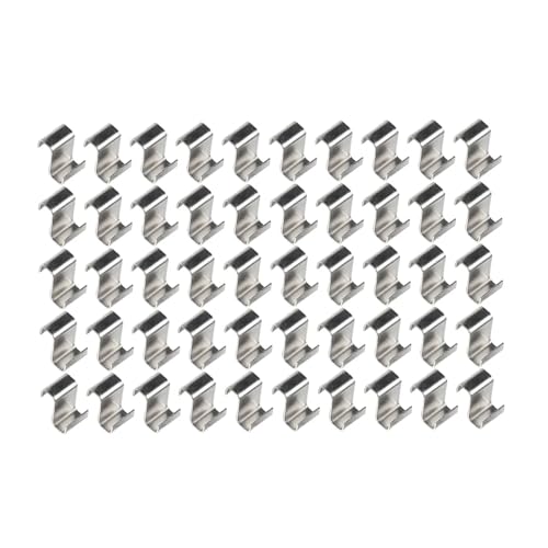 200 Stück Gewächshaus-Verglasungsklammern, Z-Typ, Glasklammern, Edelstahl-Metallklammern, Zubehör, Gewächshaus-Befestigungswerkzeug von LSNNMU