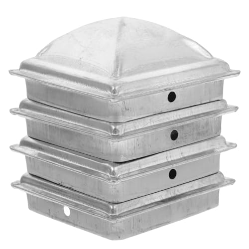4 Pcs Leitplanke Kappe Zaun Topper Post Kappen for Deck Abdeckungen Protector Runde Rohr von LSNNMU