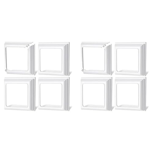 8 Stück 4 x 4 Zoll Vinyl-Pfostenschürze – weiße Pfostensockelabdeckung for Holz- und Vinylpfosten, Terrassen- und Verandasäulen, Treppengeländer von LSNNMU