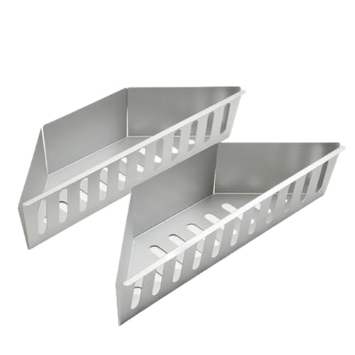 Korb aus verzinktem Aluminium for Zuhause, Outdoor, Grill, Backutensilien, leicht zu reinigen, langlebige Holzkohlekörbe Edelstahl(2pcs) von LSNNMU