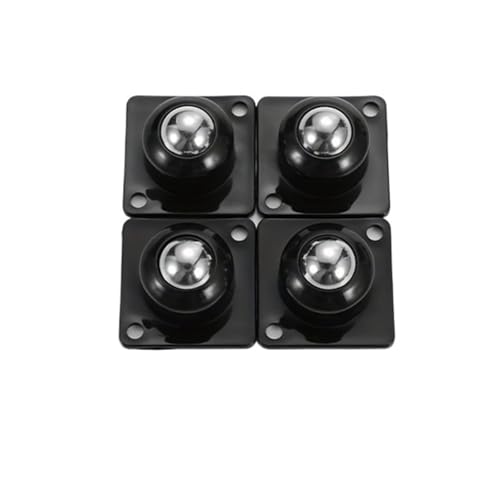 Kugelrollen 8 Stück Möbelräder ohne Bohren, anklebbare Kugelrolle, robuste, geräuscharme Möbelbeweger for Aufbewahrungsboxen im Haushalt(Black) von LSNNMU