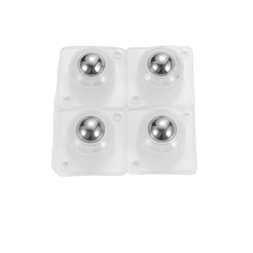 Kugelrollen 8 Stück Möbelräder ohne Bohren, anklebbare Kugelrolle, robuste, geräuscharme Möbelbeweger for Aufbewahrungsboxen im Haushalt(Transparent) von LSNNMU
