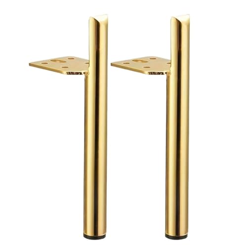 LSNNMU 13 cm Metall-Möbelbeine, moderner Stil, Couchtisch, Sofafüße, Küchentischbeine, Badezimmerschrank, Schrankfüße(2PCS 13CM golden) von LSNNMU