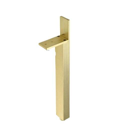 LSNNMU 1PCS Aluminium Legierung Möbel Bein Tee Tisch Unterstützung Bett Fuß Sofa Schrank Metall Hardware Zubehör(Gold,20cm) von LSNNMU