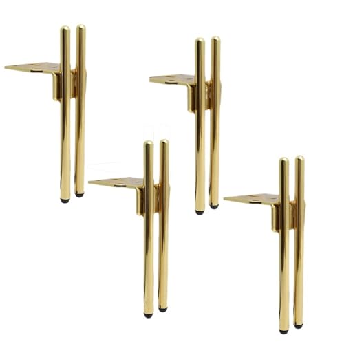 LSNNMU 2/4PCS 15CM Sofa Zubehör Teile Schrank Beine Tisch Bein Metall Stäbchen Form Möbel Hardware(15cm 4pcs) von LSNNMU