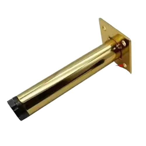LSNNMU 2 Stück 10–17 cm verstellbare Möbelbeine aus Metall for Sofa, Couchtisch, Nivellierfüße, Küchenschrank-Stütze, Ersatzfuß(Gold 10cm) von LSNNMU