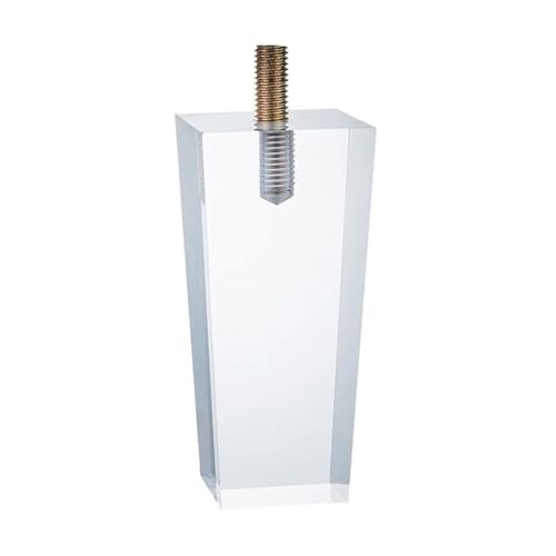 LSNNMU 2 Stück Möbelbeine, quadratisch, transparent, Schrank, Kommode, Kleiderschrank, Fuß, Sofahalter for Möbel, Kaffeetische, Couch(70x150mm) von LSNNMU
