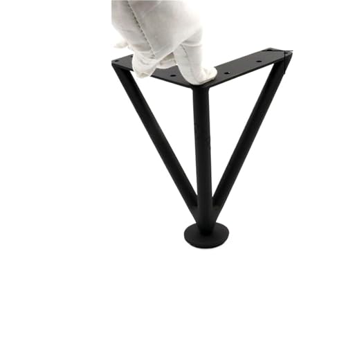 LSNNMU 2 Stück verdickte Edelstahl-Möbelfüße, Badezimmerschrank-Fuß, Couchtischbeine, Sofa, Bett, Stuhl, verstellbare Hardware, Tischbeine(Black,35cm) von LSNNMU
