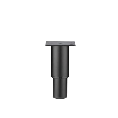 LSNNMU 2 Stück verstellbare Möbelbeine aus kaltgewalztem Stahl, Tischfüße, Ersatz for Schrank, Sofa, Metallfuß, Möbelbeschläge(Black 12cm) von LSNNMU