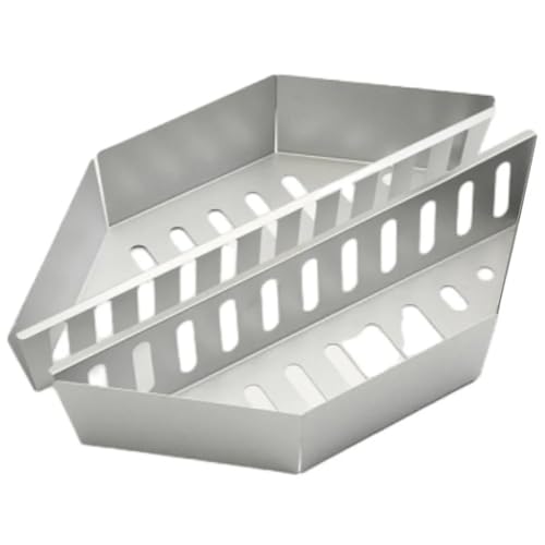 LSNNMU 2-teiliges Holzkohlekorb-Set, Grill-Holzkohlegrill-Korbhalter, Grillzubehör, verzinktes Outdoor-BBQ-Holzkohlekorb-Set von LSNNMU
