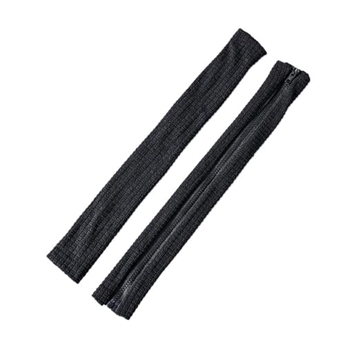 LSNNMU 4 Stück Armlehnenbezüge mit elastischem Reißverschluss, einfarbig, for Armlehnen, Computerstühle, for Büro-Computerstühle(Black) von LSNNMU