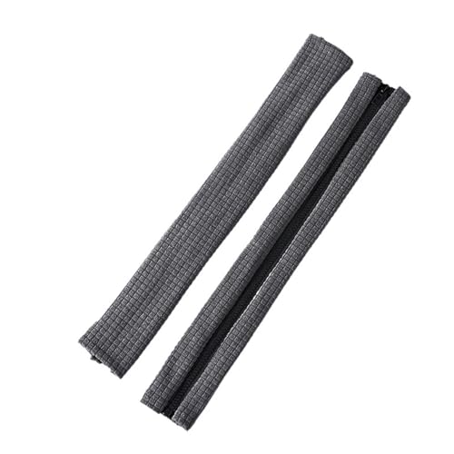 LSNNMU 4 Stück Armlehnenbezüge mit elastischem Reißverschluss, einfarbig, for Armlehnen, Computerstühle, for Büro-Computerstühle(Dark Grey) von LSNNMU