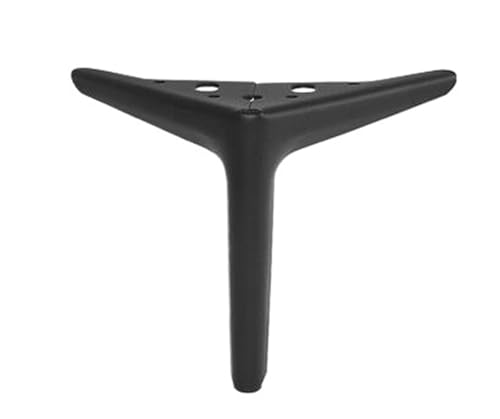 LSNNMU 4 Stück Couchtischbeine for Metallmöbel, Sofa, Bett, Stuhlbein, Eisen, Schreibtisch, Kommode, Badezimmer, Schrank, Fuß-Hardware(Black) von LSNNMU